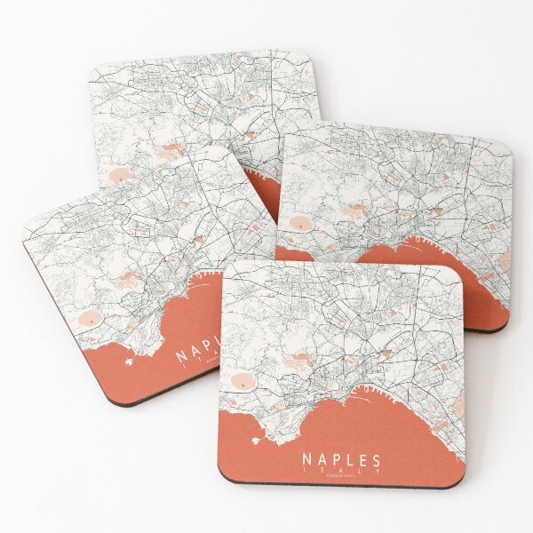 Item preview, Naples City Map of Campania, Italy - Bohemian designed and sold by deMAP.