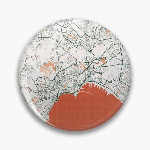 Item preview, Naples City Map of Campania, Italy - Bohemian designed and sold by deMAP.