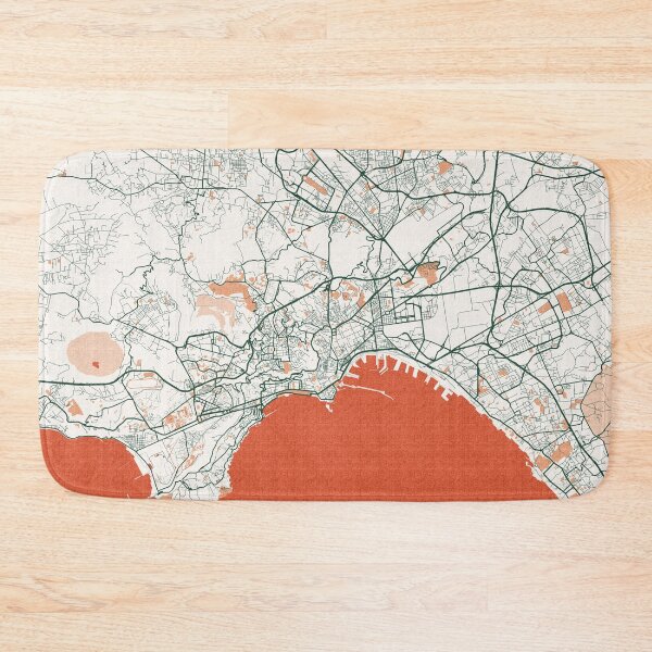 Item preview, Naples City Map of Campania, Italy - Bohemian designed and sold by deMAP.