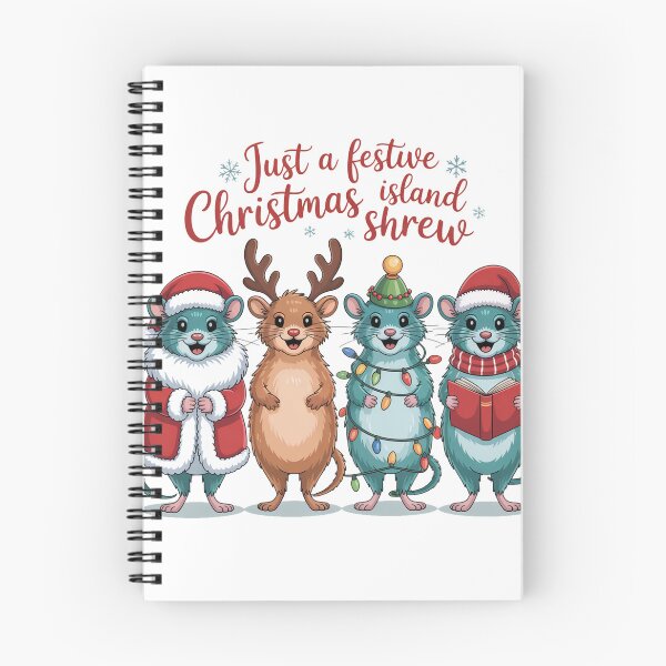 Item preview, just a festive Christmas Shrew  T-Shirt – Kawaii Holiday Mouse Design, Funny Winter Animal Tee, Cute Xmas Gift Idea for Kids & Adults designed and sold by kaka8888.