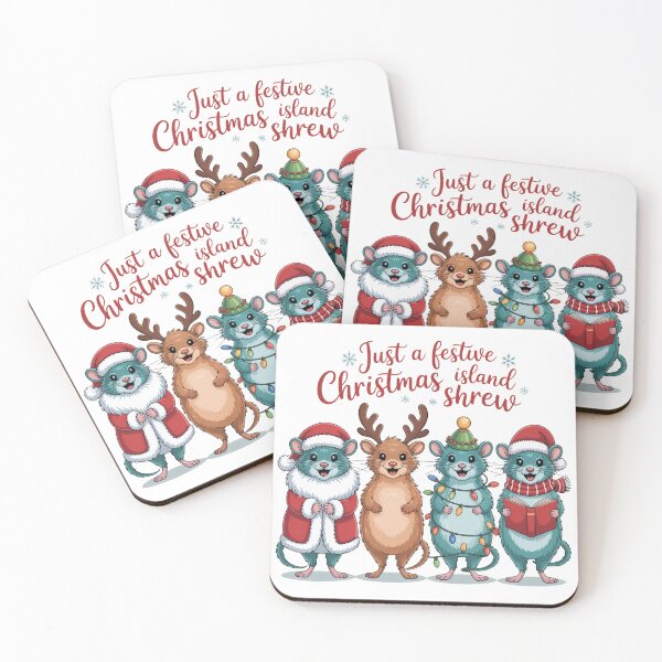 Item preview, just a festive Christmas Shrew  T-Shirt – Kawaii Holiday Mouse Design, Funny Winter Animal Tee, Cute Xmas Gift Idea for Kids & Adults designed and sold by kaka8888.