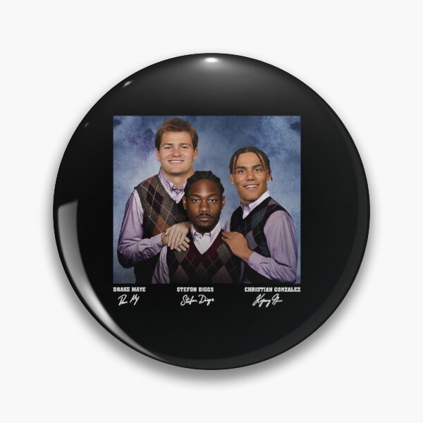 Item preview, Stefon Diggs Drake Maye Christian Gonzalez Football Step Brothers designed and sold by MarlinConroy.