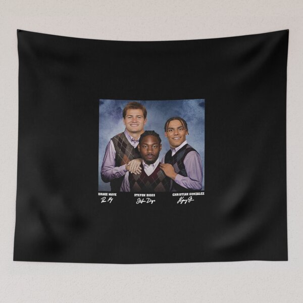 Item preview, Stefon Diggs Drake Maye Christian Gonzalez Football Step Brothers designed and sold by MarlinConroy.