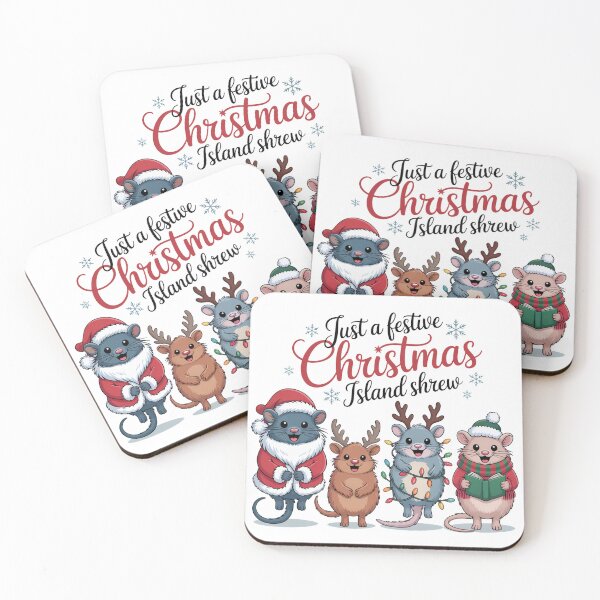 Item preview, just a festive Christmas Shrew  T-Shirt – Kawaii Holiday Mouse Design, Funny Winter Animal Tee, Cute Xmas Gift Idea for Kids & Adults designed and sold by kaka8888.