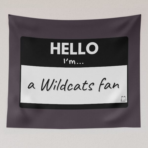 Item preview, Hello I’m a Wildcats Fan – Black designed and sold by buglevel.