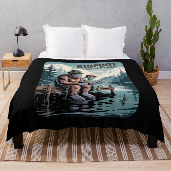 Item preview, Bigfoot Fishing Men Boys Sasquatch Fishing Distressed designed and sold by MathisBellanger.
