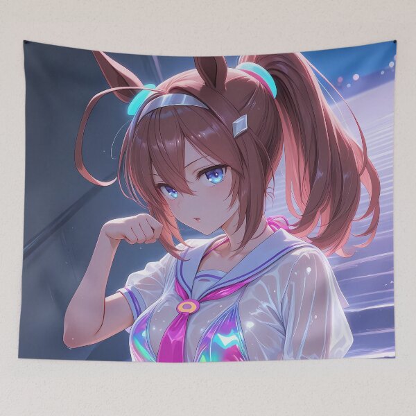 Aperçu de l'œuvre Mihono Bourbon Confident Idol Outfit Uma Musume Pretty Derby Anime Girl créée et vendue par CarlosBender.