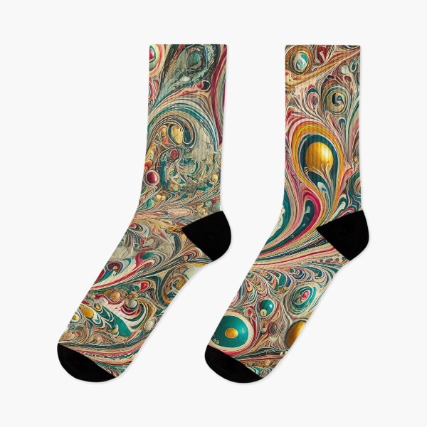 Item preview, Vintage Marbled Paper Pattern Retro Abstract Design designed and sold by PinUpPizzazz.