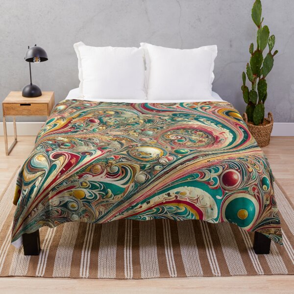 Item preview, Vintage Marbled Paper Pattern Retro Abstract Design designed and sold by PinUpPizzazz.