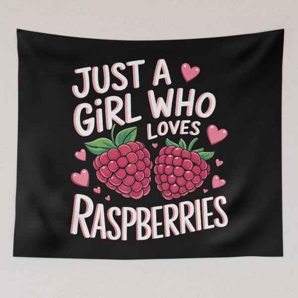 Item preview, Just A Girl Who Loves Raspberry Funny Raspberry Lovers Teens designed and sold by ElizabethVivan.