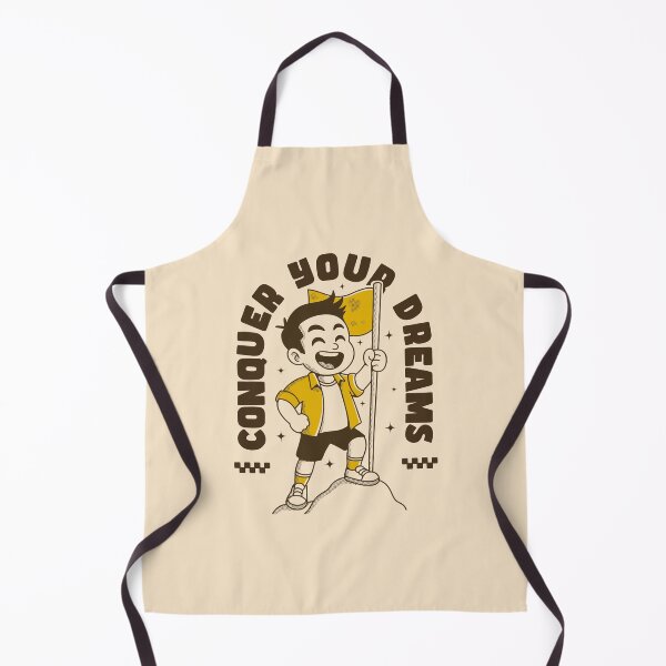 Item preview, Conquer Your Dreams Retro Inspirational Cartoon Design designed and sold by adipra.
