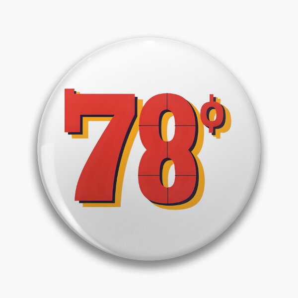 Item preview, Bold 78 Percent Sign In Red With Yellow Outline On Black Background — Modern Graphic Typography designed and sold by KanDa-Shop.