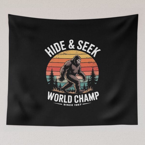 Item preview, Bigfoot Hide And Seek World Champion Sasquatch  designed and sold by MicanCuteStore.
