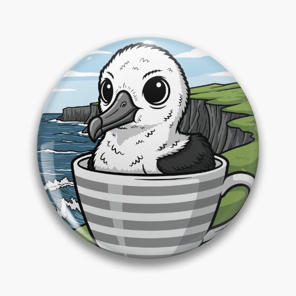 Item preview, Clifftop Cuppa – Albatross Chick designed and sold by MvuuStudio.