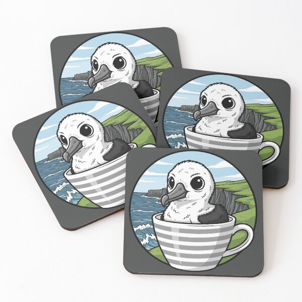 Item preview, Clifftop Cuppa – Albatross Chick designed and sold by MvuuStudio.