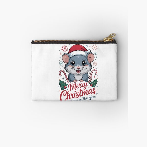 Item preview, Christmas happy new year Shrew  T-Shirt – Kawaii Holiday Mouse Design, Funny Winter Animal Tee, Cute Xmas Gift Idea for Kids & Adults designed and sold by kaka8888.