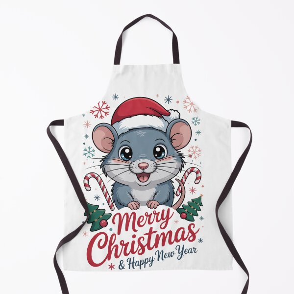 Item preview, Christmas happy new year Shrew T-Shirt – Kawaii Holiday Mouse Design, Funny Winter Animal Tee, Cute Xmas Gift Idea for Kids & Adults designed and sold by kaka8888.