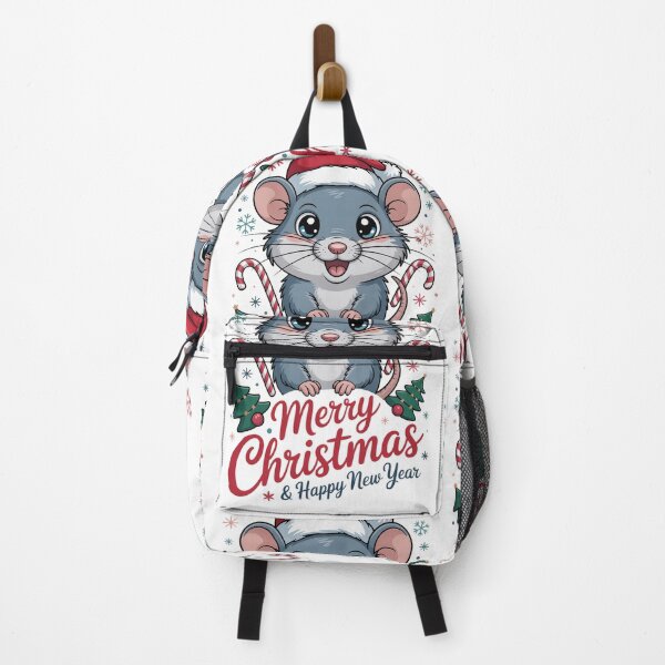 Item preview, Christmas happy new year Shrew  T-Shirt – Kawaii Holiday Mouse Design, Funny Winter Animal Tee, Cute Xmas Gift Idea for Kids & Adults designed and sold by kaka8888.
