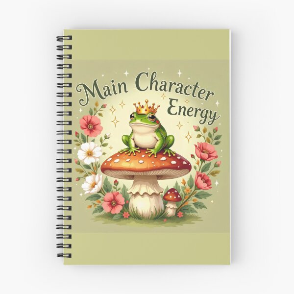 Item preview, Golden Crown Frog – Magical Mushroom Scene designed and sold by CrystalCove11.