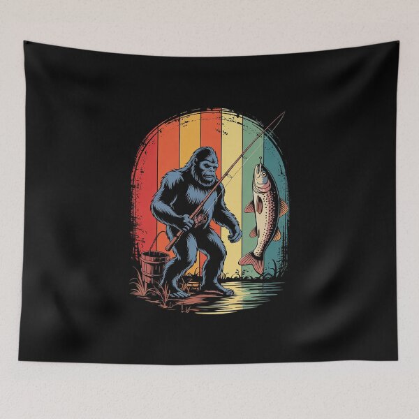 Item preview, Bigfoot Sasquatch Fisherman Fishing Dad Fathers Day  designed and sold by MathisBellanger.