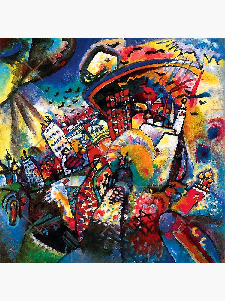 Disover Wassily Kandinsky Moscow Cityscape Abstract Modern Art Premium Matte Vertical Poster