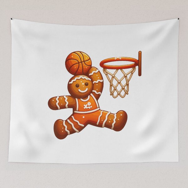 Item preview, Gingerbread Playing Basketball Christmas Cookie Player Team designed and sold by DeborahCarolyn.