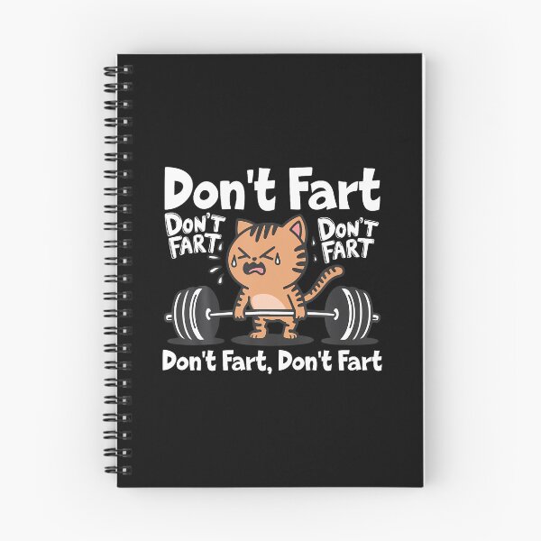 Item preview, Don'T Fart Funny Gym Fitness Cat Workout Weightlifting Kitty designed and sold by ClaraTeresa1.