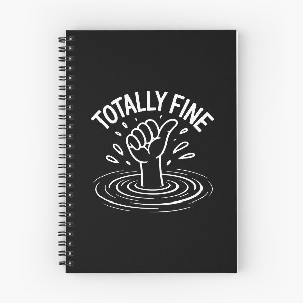 Item preview, Totally Fine Funny Sarcastic Drowning Thumb Up designed and sold by JacquelineEnri.