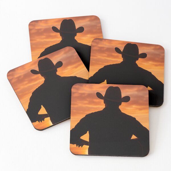 Item preview, Cowboy silhouette playing a guitar designed and sold by SandraKJohnson.