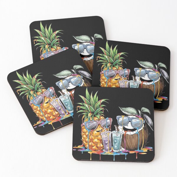 Item preview, Cool Pineapple and Coconut Summer Vibes designed and sold by TinaMDedrick.