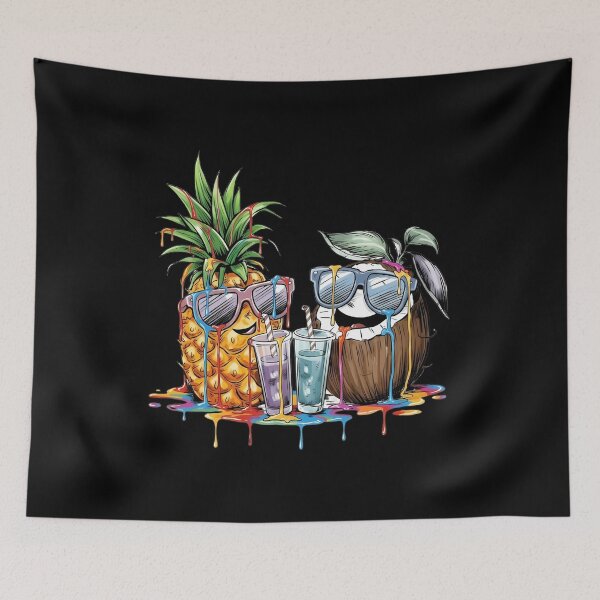 Item preview, Cool Pineapple and Coconut Summer Vibes designed and sold by TinaMDedrick.