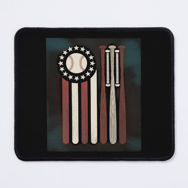 Item preview, Baseball American Flag Patriotic Sport Fans designed and sold by TechnicalSara.