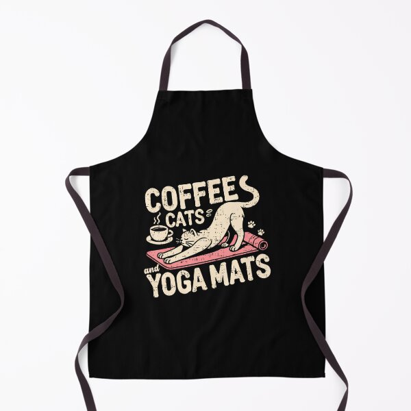 Item preview, Coffee Cats And Yoga Mats - Funny Cats And Yoga Lover designed and sold by BeulahJoseph.