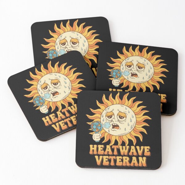 Item preview, Heatwave Veteran – Funny Sweaty Sun Retro Vintage Summer Cartoon designed and sold by DIRTYSKETCHH.