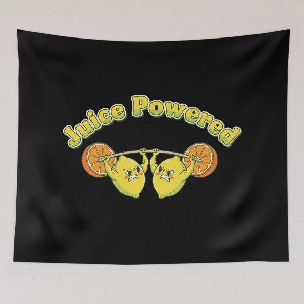 Item preview, Juice Powered Lemon Gym Retro Summer Cute Cartoon designed and sold by DIRTYSKETCHH.