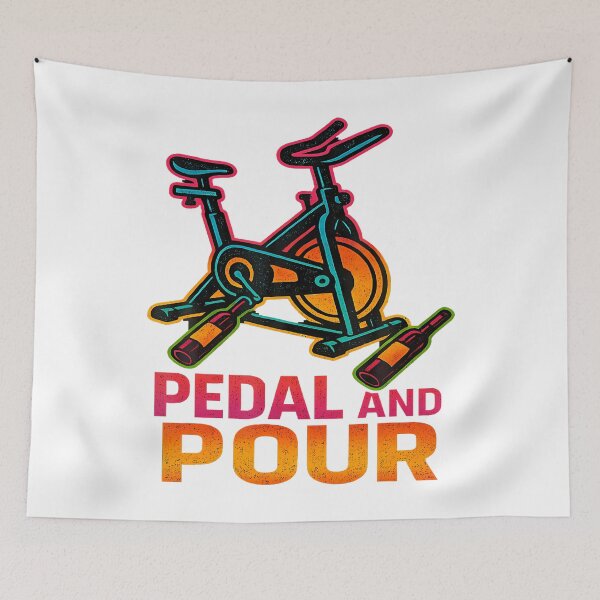 Item preview, Wine Lover, Spin Bike, Workout, Funny, Exercise, Fitness, Cycling, Gym, Cardio, Active, Motivation designed and sold by DeborahCarolyn.