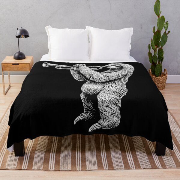 Item preview, Sloth Playing Trumpet Trumpeter Instrument Musician designed and sold by JacquelineEnri.
