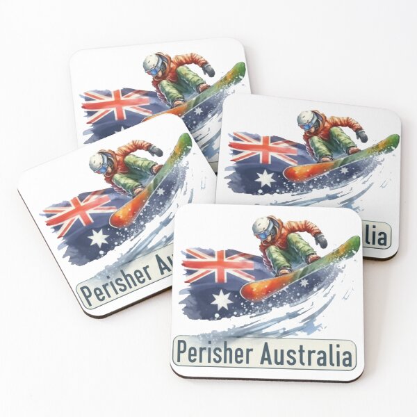 Artikelvorschau, Perisher Australia Ski Resort NSW Retro entworfen und verkauft von HaydenMillepied.