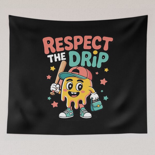 Item preview, Baseball Ice Cream Drip for Boys Girls Respect The Drip designed and sold by TechnicalSara.