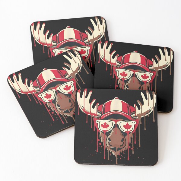 Item preview, Cool Canadian Moose Dripping Art Tee designed and sold by LashondaGreen89.