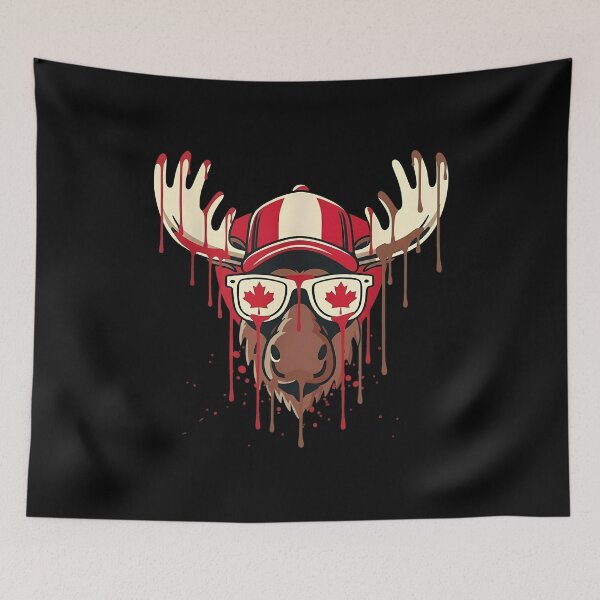 Item preview, Cool Canadian Moose Dripping Art Tee designed and sold by LashondaGreen89.