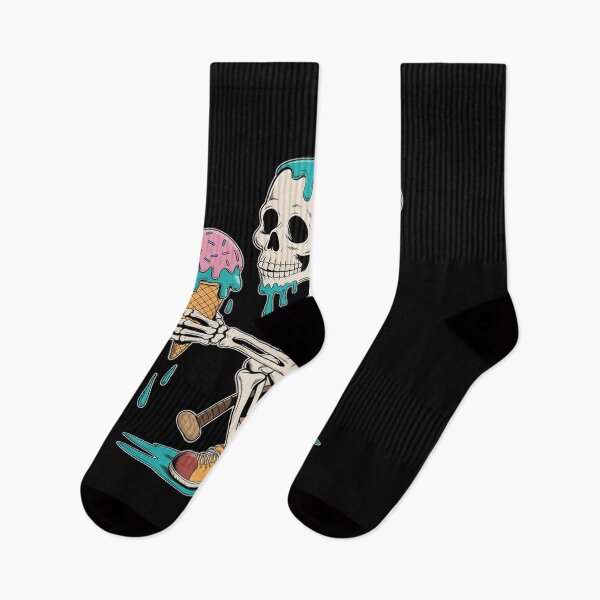 Item preview, Baseball Skeleton Ice Cream Drip Baseball Boys Youth designed and sold by TechnicalSara.