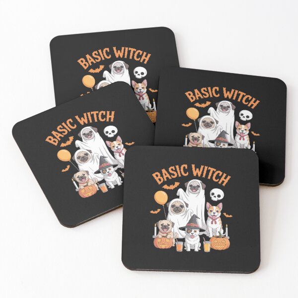 Item preview, Basic Witch Dog Coffee Lovers Halloween Women Cute Costume designed and sold by TechnicalSara.
