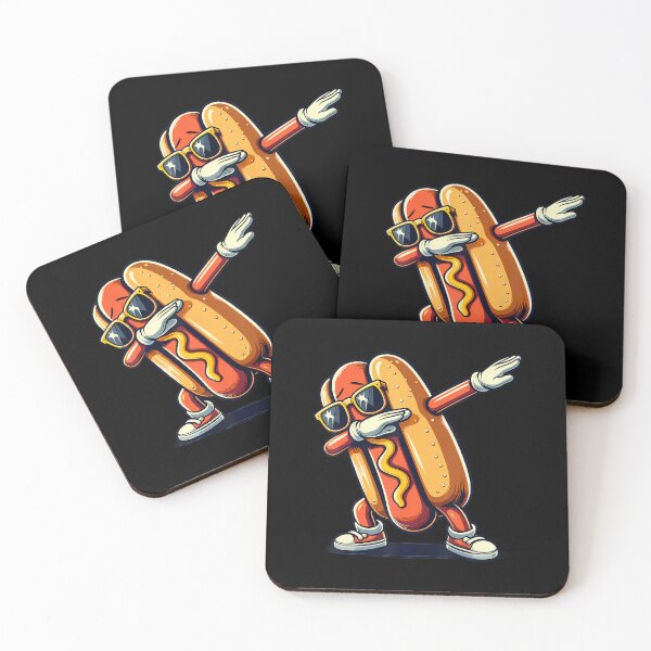 Item preview, Cool Hot Dog Dabbing Funny Fast Food Hotdog Lovers Toddler designed and sold by ConnieDora.