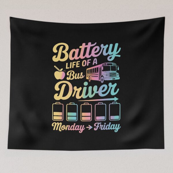 Item preview, Battery Life of a Bus Driver designed and sold by TechnicalSara.