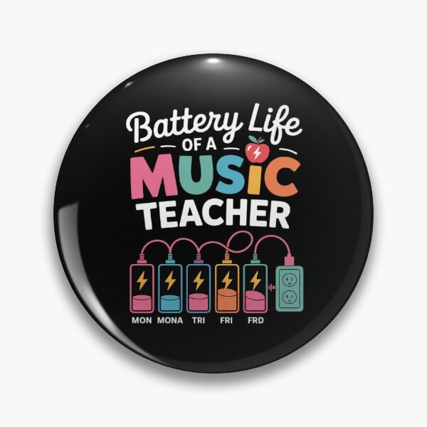 Item preview, Battery Life of A Music Teacher Back to School designed and sold by TechnicalSara.