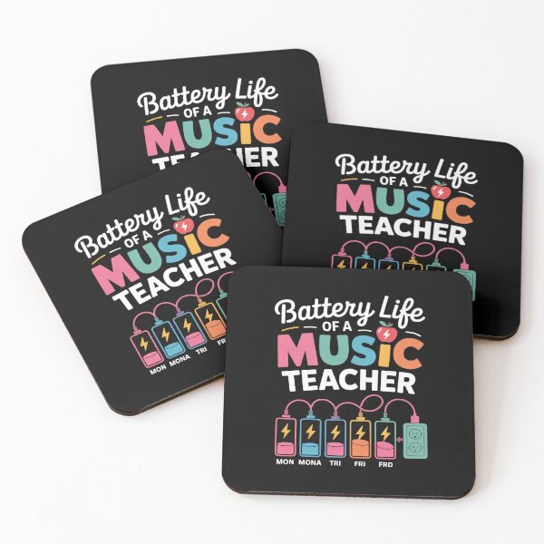 Item preview, Battery Life of A Music Teacher Back to School designed and sold by TechnicalSara.