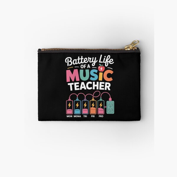 Item preview, Battery Life of A Music Teacher Back to School designed and sold by TechnicalSara.