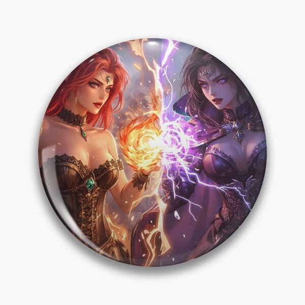 Item preview, Clash of the Enchanted Flames designed and sold by InkloreCulture.