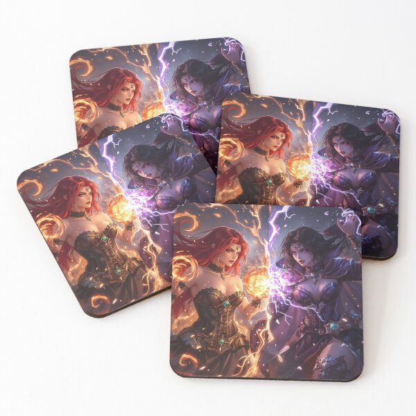 Item preview, Clash of the Enchanted Flames designed and sold by InkloreCulture.